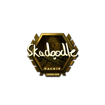 Sticker | Skadoodle (Gold) | London 2018