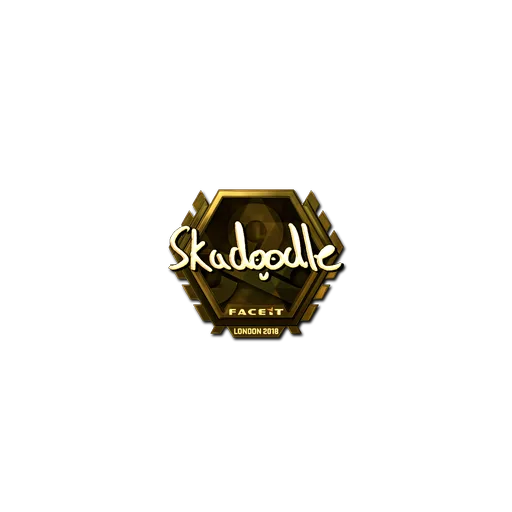Sticker | Skadoodle (Gold) | London 2018