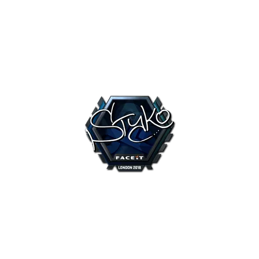 Наклейка | STYKO (металлическая) | Лондон-2018