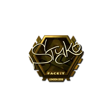 Sticker | STYKO (Gold) | London 2018