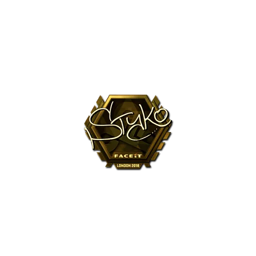 Sticker | STYKO (Gold) | London 2018