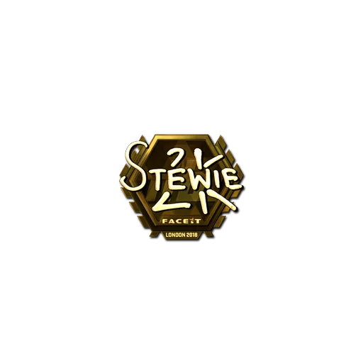 Наклейка | Stewie2K (золотая) | Лондон-2018