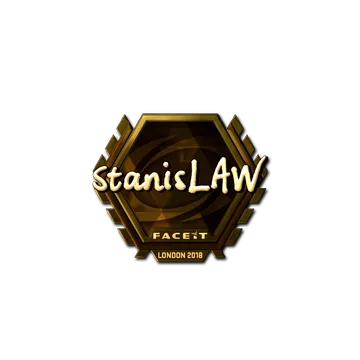 Sticker | stanislaw (Gold) | London 2018