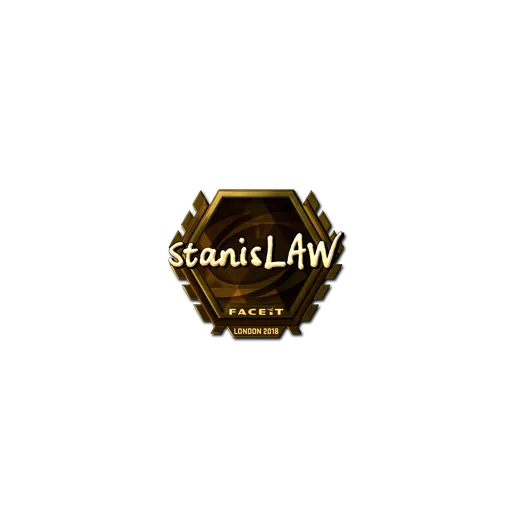 Sticker | stanislaw (Gold) | London 2018