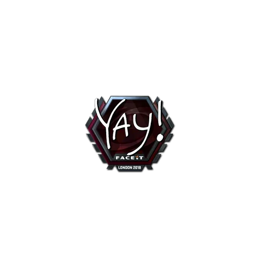 Наклейка | yay (металлическая) | Лондон-2018