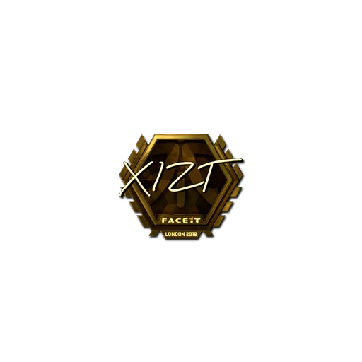 Наклейка | Xizt (золотая) | Лондон-2018