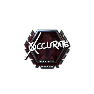 Sticker | xccurate (Foil) | London 2018