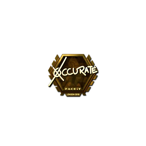Sticker | xccurate (Gold) | London 2018