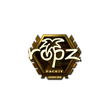 Sticker | ropz (Gold) | London 2018