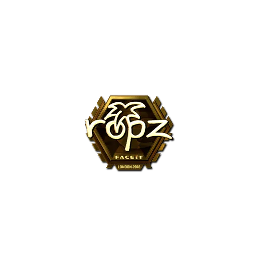 Sticker | ropz (Gold) | London 2018