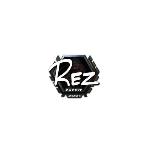 Наклейка | REZ (металлическая) | Лондон-2018