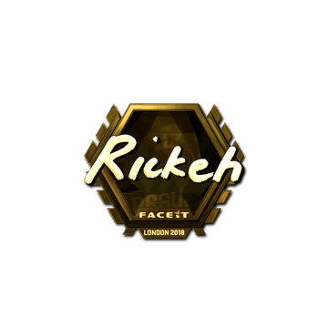 Sticker | Rickeh (Gold) | London 2018