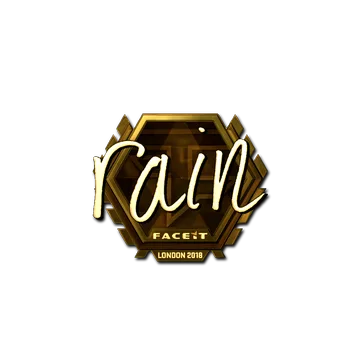 Sticker | rain (Gold) | London 2018