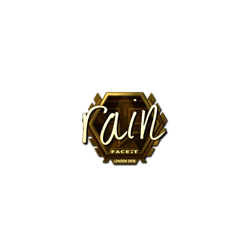 Sticker | rain (Gold) | London 2018