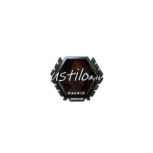 Наклейка | USTILO (металлическая) | Лондон-2018