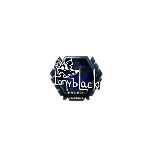 Наклейка | tonyblack (металлическая) | Лондон-2018