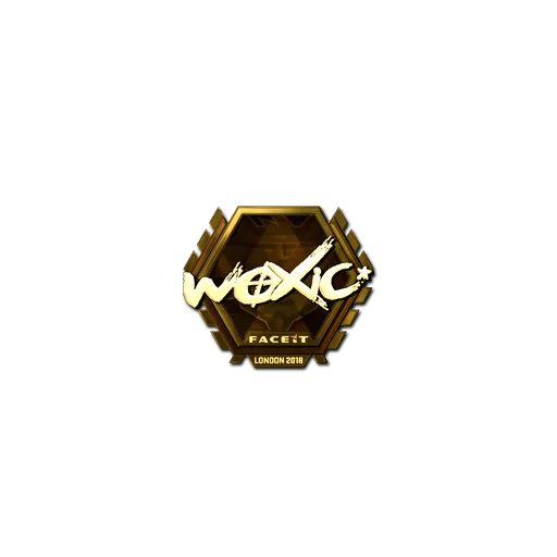 Наклейка | woxic (золотая) | Лондон-2018