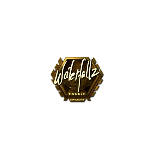 Наклейка | waterfaLLZ (золотая) | Лондон-2018