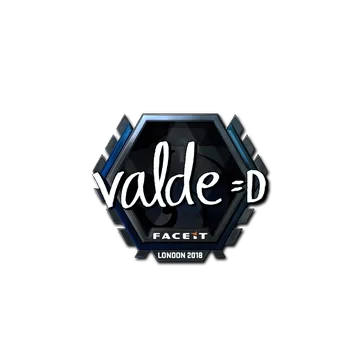 Наклейка | v4lde (металлическая) | Лондон-2018