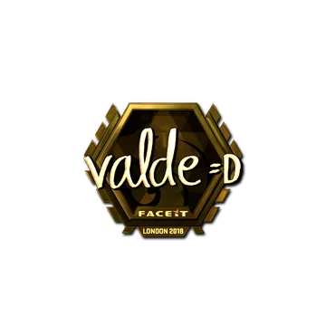 Sticker | v4lde (Gold) | London 2018