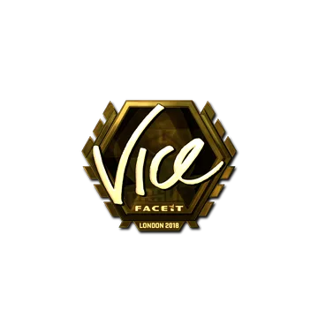 Sticker | vice (Gold) | London 2018