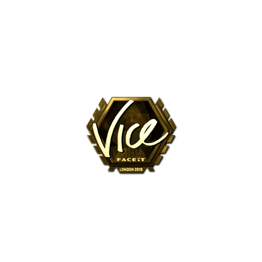Sticker | vice (Gold) | London 2018