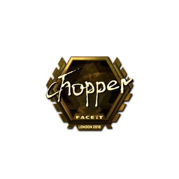 Sticker | chopper (Gold) | London 2018