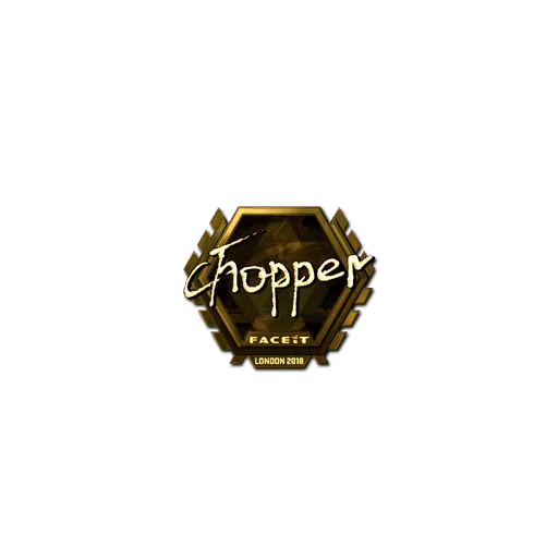 Наклейка | chopper (золотая) | Лондон-2018