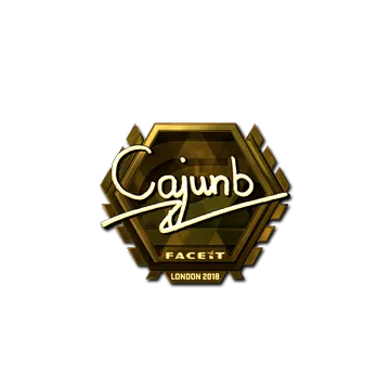Sticker | cajunb (Gold) | London 2018