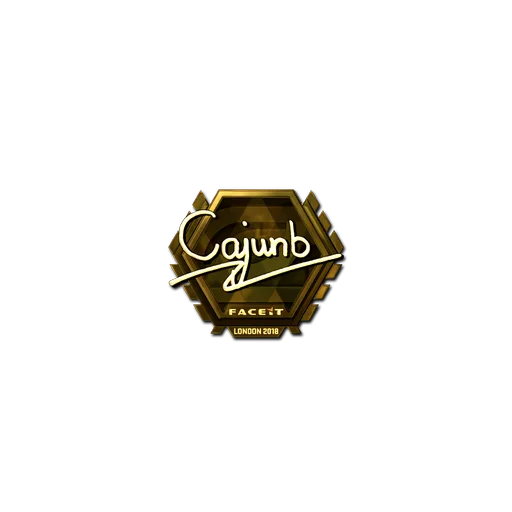 Наклейка | cajunb (золотая) | Лондон-2018
