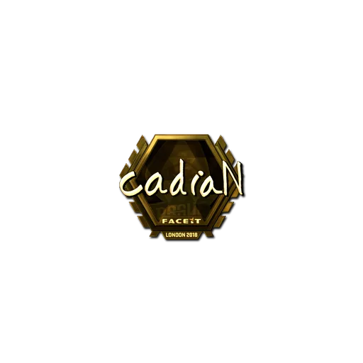 Наклейка | cadiaN (золотая) | Лондон-2018