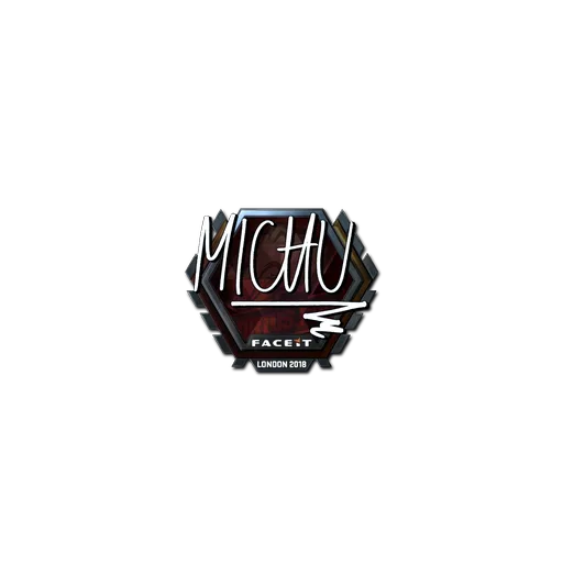 Наклейка | MICHU (металлическая) | Лондон-2018