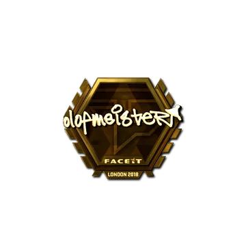 Sticker | olofmeister (Gold) | London 2018