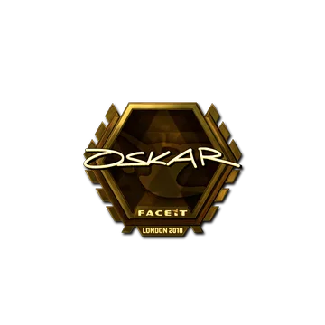 Sticker | oskar (Gold) | London 2018