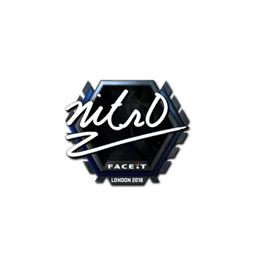 Наклейка | nitr0 (металлическая) | Лондон-2018