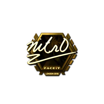 Sticker | nitr0 (Gold) | London 2018