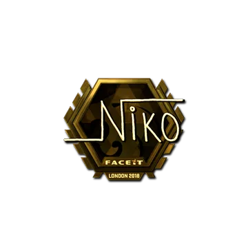 Sticker | niko (Gold) | London 2018