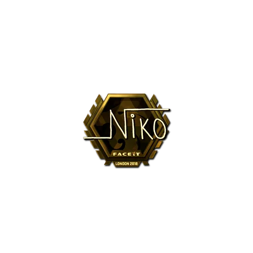 Наклейка | niko (золотая) | Лондон-2018