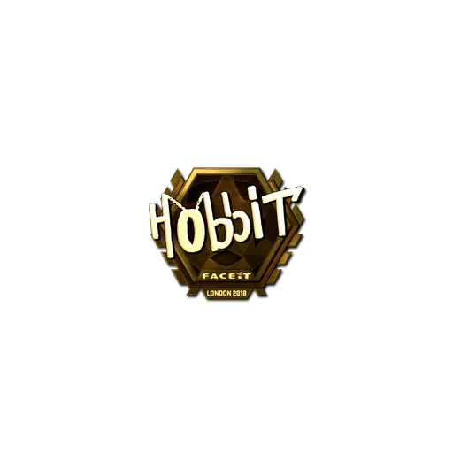 Наклейка | Hobbit (золотая) | Лондон-2018
