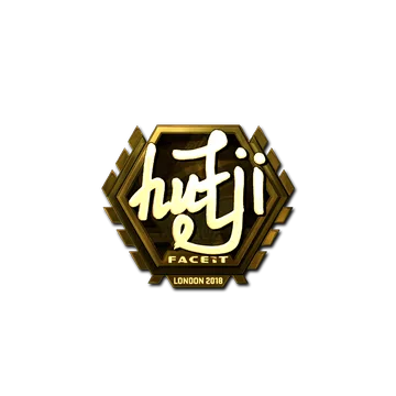 Наклейка | hutji (золотая) | Лондон-2018