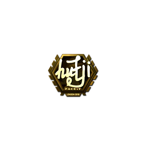 Sticker | hutji (Gold) | London 2018