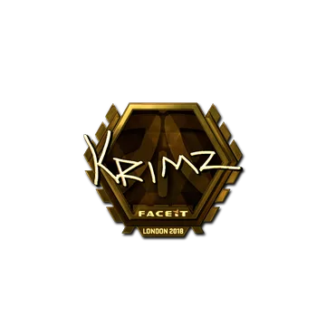 Sticker | KRIMZ (Gold) | London 2018