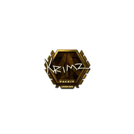 Sticker | KRIMZ (Gold) | London 2018