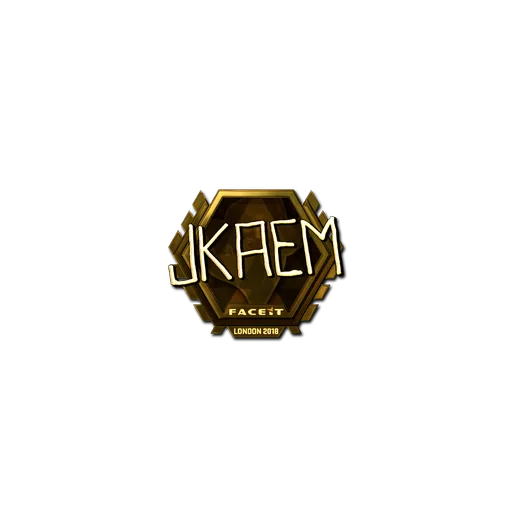Наклейка | jkaem (золотая) | Лондон-2018
