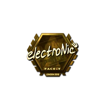 Sticker | electronic (Gold) | London 2018