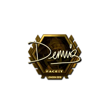 Sticker | dennis (Gold) | London 2018