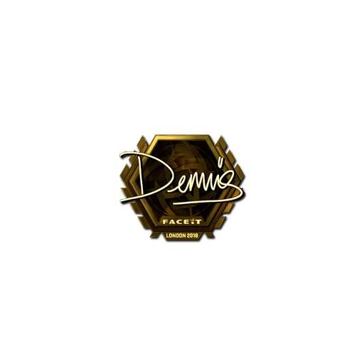 Sticker | dennis (Gold) | London 2018