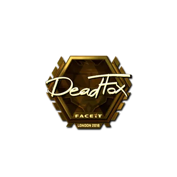 Sticker | DeadFox (Gold) | London 2018