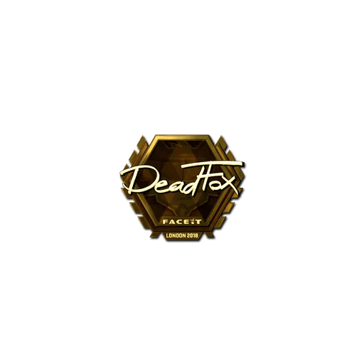 Наклейка | DeadFox (золотая) | Лондон-2018