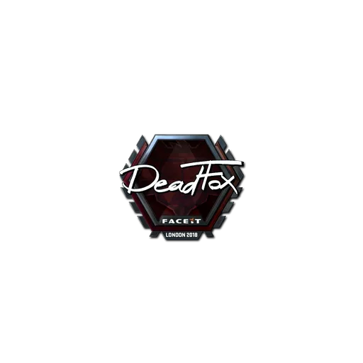Наклейка | DeadFox (металлическая) | Лондон-2018
